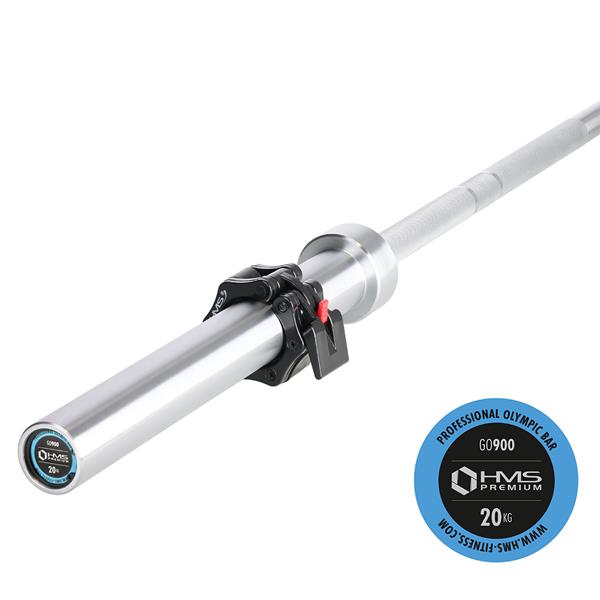 GO900 BARRA OLIMPICA PREMIUM CON MORSETTO A SGANCIO RAPIDO 220 CM