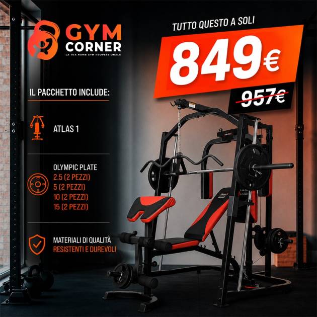 Pacchetto Home Gym – Atlas 1 + Set Dischi Olimpici 65 Kg